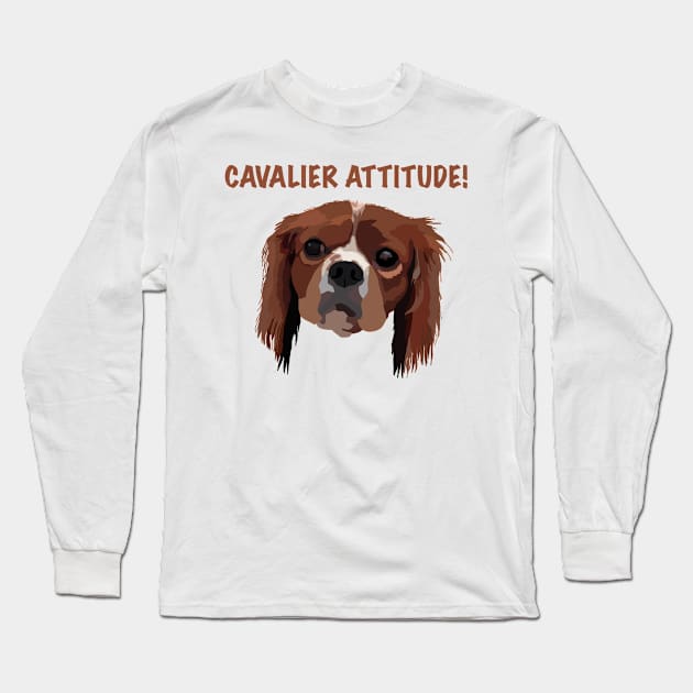 Cavalier Attitude! Long Sleeve T-Shirt by DavidASmith